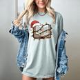 Christmas Book Festive Holiday Xmas Women's Comfort Colors T-Shirt Denim