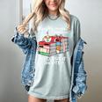 Christmas Book Lovers Naughty Or Nice Women's Comfort Colors T-Shirt Denim Christmas Book Lovers Naughty Or Nice Women's Comfort Colors T-Shirt Denim