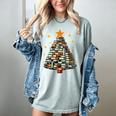 Christmas Tree Books Women's Comfort Colors T-Shirt Denim Christmas Tree Books Women's Comfort Colors T-Shirt Denim