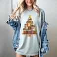 Christmas Tree Bookshelf Book Lover Library Men Women Kids Women's Comfort Colors T-Shirt Denim Christmas Tree Bookshelf Book Lover Library Men Women Kids Women's Comfort Colors T-Shirt Denim