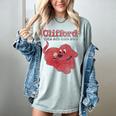 Clifford The Big Red Dog Clifford And Emily Book Cover Women's Comfort Colors T-Shirt Denim