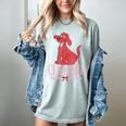 Clifford The Big Red Dog Pink Text With Bow Illustrated Book Women's Comfort Colors T-Shirt Denim Clifford The Big Red Dog Pink Text With Bow Illustrated Book Women's Comfort Colors T-Shirt Denim