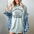 I Closed My Book To Be Here Book Lover Floral Reading Woman Women's Comfort Colors T-Shirt Denim