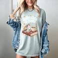 Coffee Cats & Books Cute Cat Book Lover Reading Women's Comfort Colors T-Shirt Denim Coffee Cats & Books Cute Cat Book Lover Reading Women's Comfort Colors T-Shirt Denim