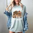 Coffee Cats And Books Cats And Reading Lovers Women's Comfort Colors T-Shirt Denim