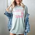 Coffee Lover Shirt Coffee And Books And Tattoos Men Women Women's Comfort Colors T-Shirt Denim Coffee Lover Shirt Coffee And Books And Tattoos Men Women Women's Comfort Colors T-Shirt Denim