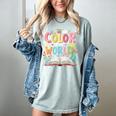 Color Our World Book Reading Program 2026 Summer Women's Comfort Colors T-Shirt Denim Color Our World Book Reading Program 2026 Summer Women's Comfort Colors T-Shirt Denim