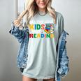 All The-Cool Kids Are Reading Teacher Book Lover Librarian Premium Women's Comfort Colors T-Shirt Denim All The-Cool Kids Are Reading Teacher Book Lover Librarian Premium Women's Comfort Colors T-Shirt Denim
