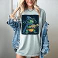 Cool Magical Book With Wizard Turtle For Adults And Kids Women's Comfort Colors T-Shirt Denim Cool Magical Book With Wizard Turtle For Adults And Kids Women's Comfort Colors T-Shirt Denim