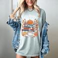Cozy Autumn Books Fully Booked For Fall Books Pumpkin Women's Comfort Colors T-Shirt Denim