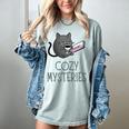 Cozy Mysteries Coffee And Novel For Book Lovers Women's Comfort Colors T-Shirt Denim Cozy Mysteries Coffee And Novel For Book Lovers Women's Comfort Colors T-Shirt Denim