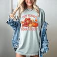 Cozy Readers Book Society Teacher Reading Floral Pumpkin Tee Women's Comfort Colors T-Shirt Denim Cozy Readers Book Society Teacher Reading Floral Pumpkin Tee Women's Comfort Colors T-Shirt Denim