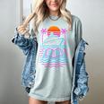 Cruise Ship Vacations Reading Book Lovers Sunset Women's Comfort Colors T-Shirt Denim