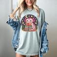 Cute Axolotl Reading Books Cozy Night Aesthetic Women's Comfort Colors T-Shirt Denim