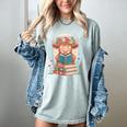Cute Baby Highland Cow Reading Book Bookworm For Men Women Women's Comfort Colors T-Shirt Denim