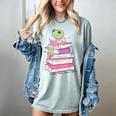 Cute Book Lover Frog Pretty Girls Read Books Kawaii Reading Women's Comfort Colors T-Shirt Denim Cute Book Lover Frog Pretty Girls Read Books Kawaii Reading Women's Comfort Colors T-Shirt Denim