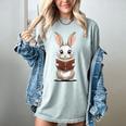 Cute Bookworm Bunny Reading For Kids And Teachers Women's Comfort Colors T-Shirt Denim Cute Bookworm Bunny Reading For Kids And Teachers Women's Comfort Colors T-Shirt Denim