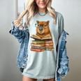 Cute Capybara Reading Books Animal Capybara Bookworms Women's Comfort Colors T-Shirt Denim
