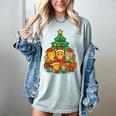 Cute Cats Reading Books Christmas Tree Women's Comfort Colors T-Shirt Denim