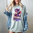 Cute Dragon Read Books Be Kind Stay Weird Book Lover Women's Comfort Colors T-Shirt Denim