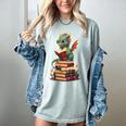 Cute Dragon Reading Book Bookworm Dragons And Books Women's Comfort Colors T-Shirt Denim Cute Dragon Reading Book Bookworm Dragons And Books Women's Comfort Colors T-Shirt Denim