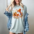 Cute Ghost Reading Book Lovers Halloween Pumpkin Women Girls Women's Comfort Colors T-Shirt Denim Cute Ghost Reading Book Lovers Halloween Pumpkin Women Girls Women's Comfort Colors T-Shirt Denim