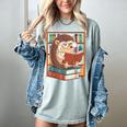 Cute Hedgehog Book Nerd Women's Comfort Colors T-Shirt Denim Cute Hedgehog Book Nerd Women's Comfort Colors T-Shirt Denim