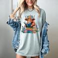 Cute Highland Cow Reading Book Baby Cow Bookworm Women's Comfort Colors T-Shirt Denim Cute Highland Cow Reading Book Baby Cow Bookworm Women's Comfort Colors T-Shirt Denim