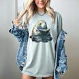 Cute Manatee Reading Book Bookworm Readers Manatee Lover Women's Comfort Colors T-Shirt Denim Cute Manatee Reading Book Bookworm Readers Manatee Lover Women's Comfort Colors T-Shirt Denim