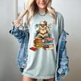 Cute Reading Chicken With Glasses Books Bookworm Reader Book Women's Comfort Colors T-Shirt Denim