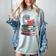 Cute Reading Seal On Books Book Lover Women's Comfort Colors T-Shirt Denim