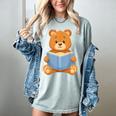 Cute Teddy Bear Reading Book Adorable For Readers Women's Comfort Colors T-Shirt Denim