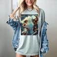 David And Goliath Bible Book Of Samuel King David Comic Women's Comfort Colors T-Shirt Denim