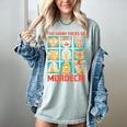 DCC Many Faces Of Mordecai Grid Gamer Series Book Women's Comfort Colors T-Shirt Denim