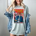 Dead Roast Coffee Comic Book Cover Style Skeleton Barista Women's Comfort Colors T-Shirt Denim Dead Roast Coffee Comic Book Cover Style Skeleton Barista Women's Comfort Colors T-Shirt Denim