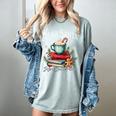 Dear Santa More Book Please Christmas Book Librarian Women's Comfort Colors T-Shirt Denim
