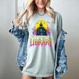 Death Gothic Support Your Local Library Lovers Book Women's Comfort Colors T-Shirt Denim