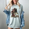 Dog Book Flower Women's Comfort Colors T-Shirt Denim