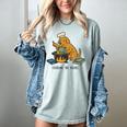 Dog Cooking The Books Women's Comfort Colors T-Shirt Denim