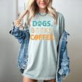 Dogs Books Coffee Reading Book Lover Women's Comfort Colors T-Shirt Denim Dogs Books Coffee Reading Book Lover Women's Comfort Colors T-Shirt Denim