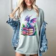 Dragon Book Fantasy Reading Women's Comfort Colors T-Shirt Denim Dragon Book Fantasy Reading Women's Comfort Colors T-Shirt Denim