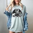 Dragon Reading Book Bookworm Books Dragon Learning Women's Comfort Colors T-Shirt Denim