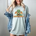 Dragon Reading Book Bookworm Women's Comfort Colors T-Shirt Denim
