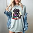 Dragon Reading A Book Cute Bookworm Book Lover Women's Comfort Colors T-Shirt Denim Dragon Reading A Book Cute Bookworm Book Lover Women's Comfort Colors T-Shirt Denim