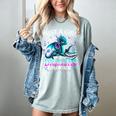 Dragon Reading Just A Girl Who Loves Dragons And Books Women's Comfort Colors T-Shirt Denim Dragon Reading Just A Girl Who Loves Dragons And Books Women's Comfort Colors T-Shirt Denim