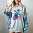 Dragons And Books Dragon Reading Book Lover Girl Bookworm Women's Comfort Colors T-Shirt Denim