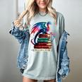 Dragons And Books Dragonworm Book Lover Reading Women's Comfort Colors T-Shirt Denim