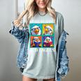 Eagle Love Reading And Eagles Child Book Lover Women's Comfort Colors T-Shirt Denim