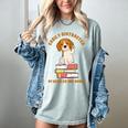 Easily Distracted By Beagles And Books Beagle Dog Women's Comfort Colors T-Shirt Denim