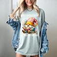 Easily Distracted By Books And Gnomes Book Reading Gnome Women's Comfort Colors T-Shirt Denim Easily Distracted By Books And Gnomes Book Reading Gnome Women's Comfort Colors T-Shirt Denim